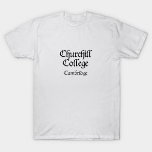 Cambridge Churchill College Medieval University T-Shirt